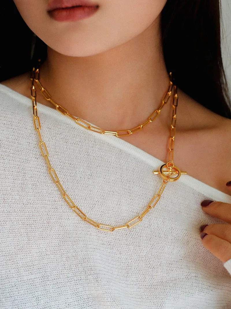 Metal Y-Shape Chain Sweater Chain Necklace