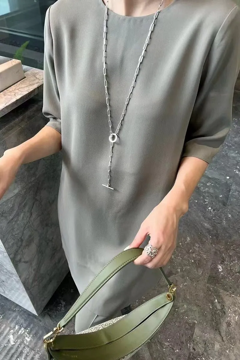 Metal Y-Shape Chain Sweater Chain Necklace