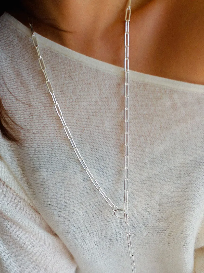 Metal Y-Shape Chain Sweater Chain Necklace