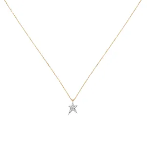 Mini Pave Struck Star Necklace