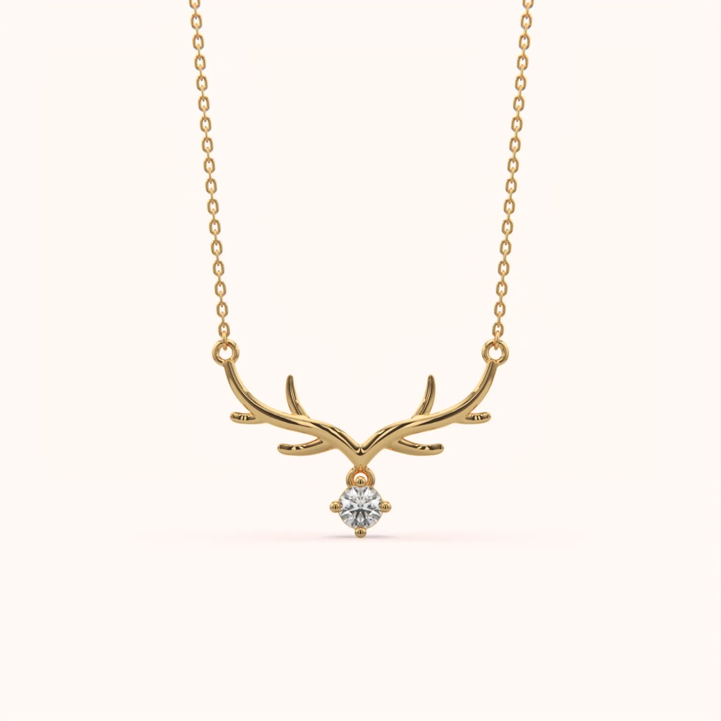 Minimalist Antler Necklace