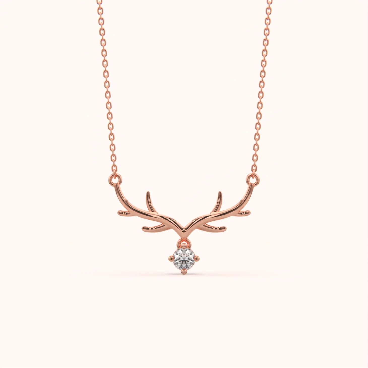 Minimalist Antler Necklace