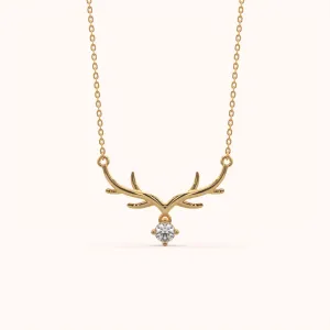 Minimalist Antler Necklace