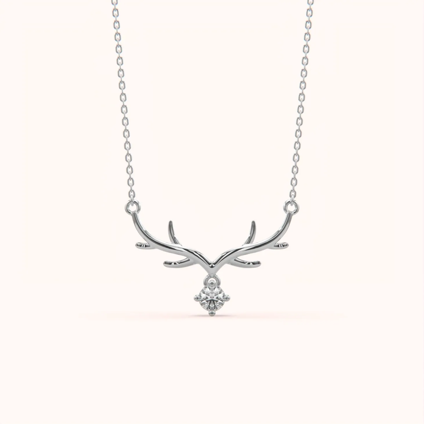 Minimalist Antler Necklace