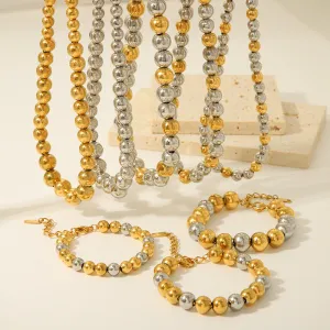 Minimalist Asymmetrical Stainless Steel PVD Cloating Necklaces