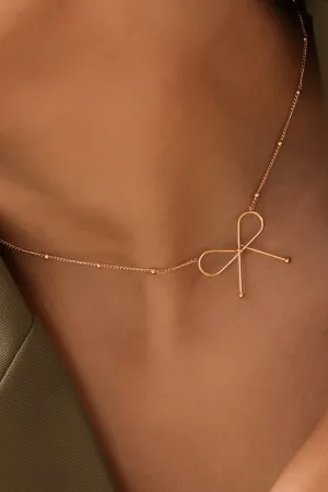 Minimalist Bow Chain Necklace