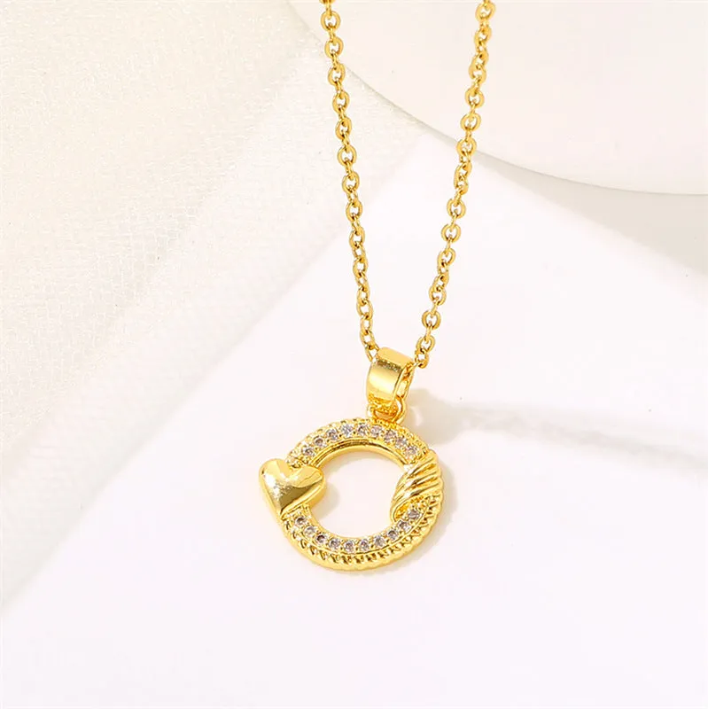 Minimalist Cartoon Titanium Steel Electroplating Necklaces