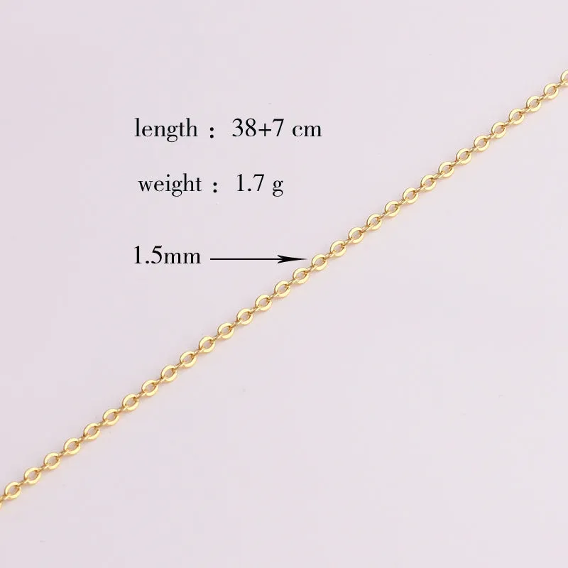 Minimalist Geometric Copper Electroplating Necklaces
