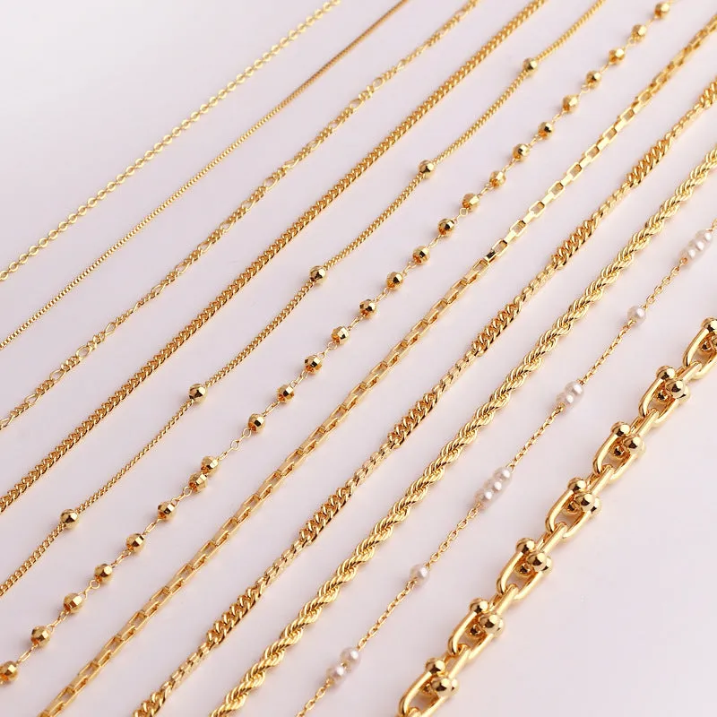 Minimalist Geometric Copper Electroplating Necklaces