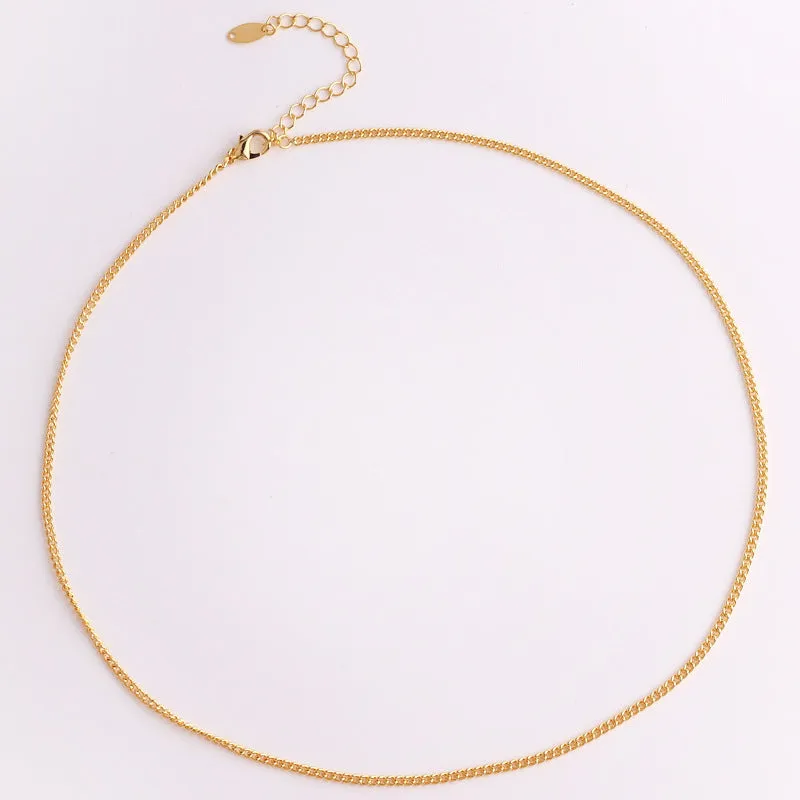 Minimalist Geometric Copper Electroplating Necklaces