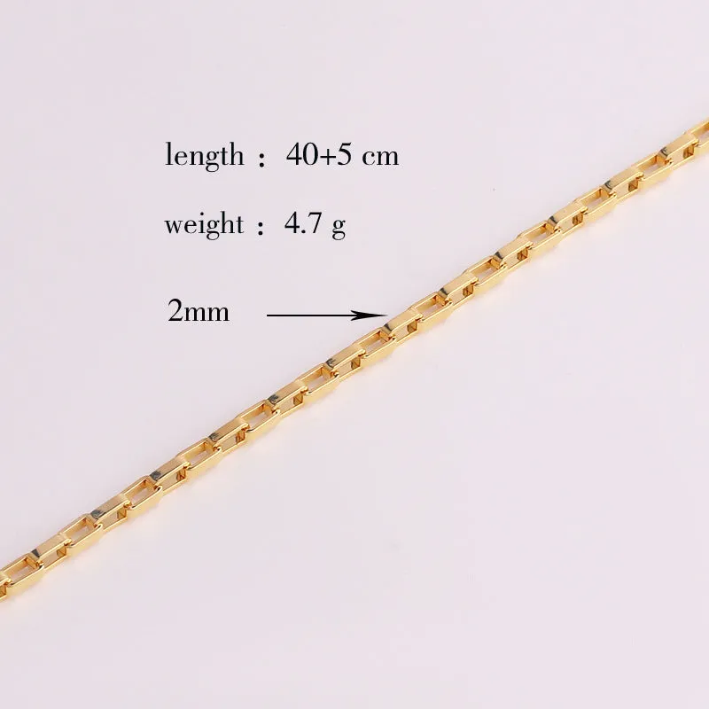 Minimalist Geometric Copper Electroplating Necklaces