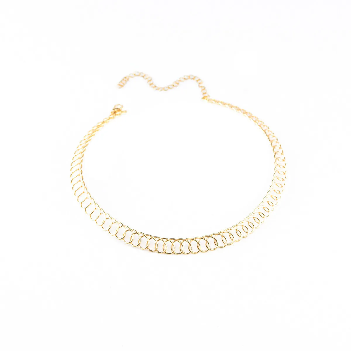 Minimalist Geometric Metal Collars Necklace