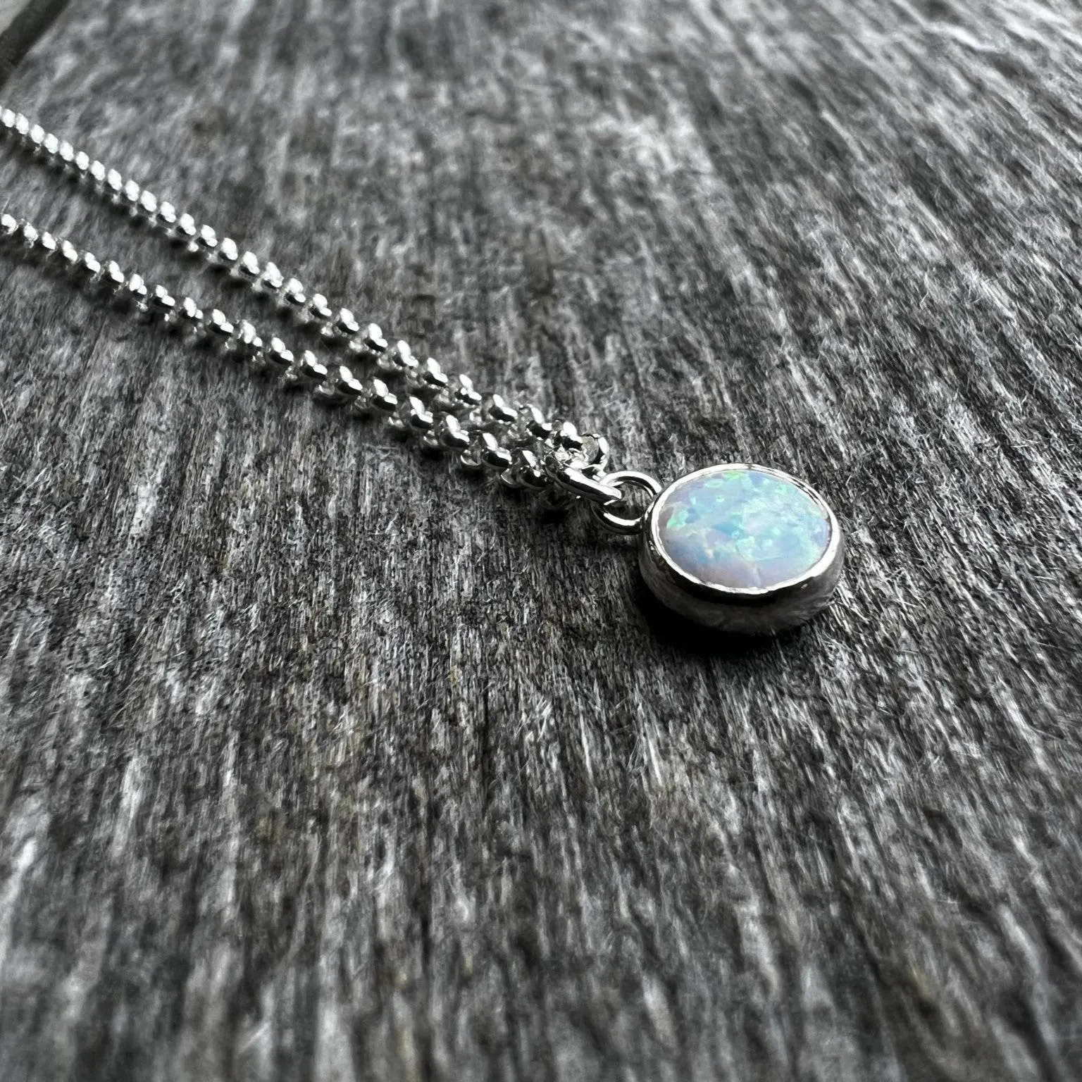 Minimalist Opal Pendant