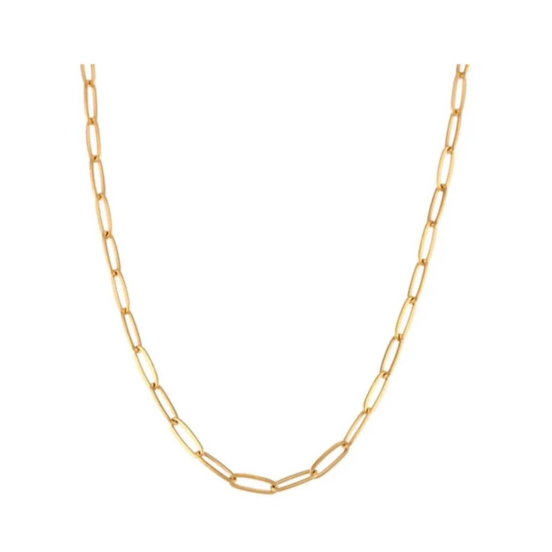 Minimalist Paperclip Chain Necklace