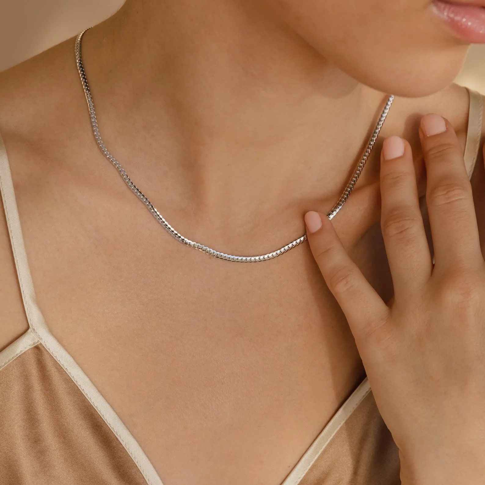 Minimalist Snake Chain Necklace