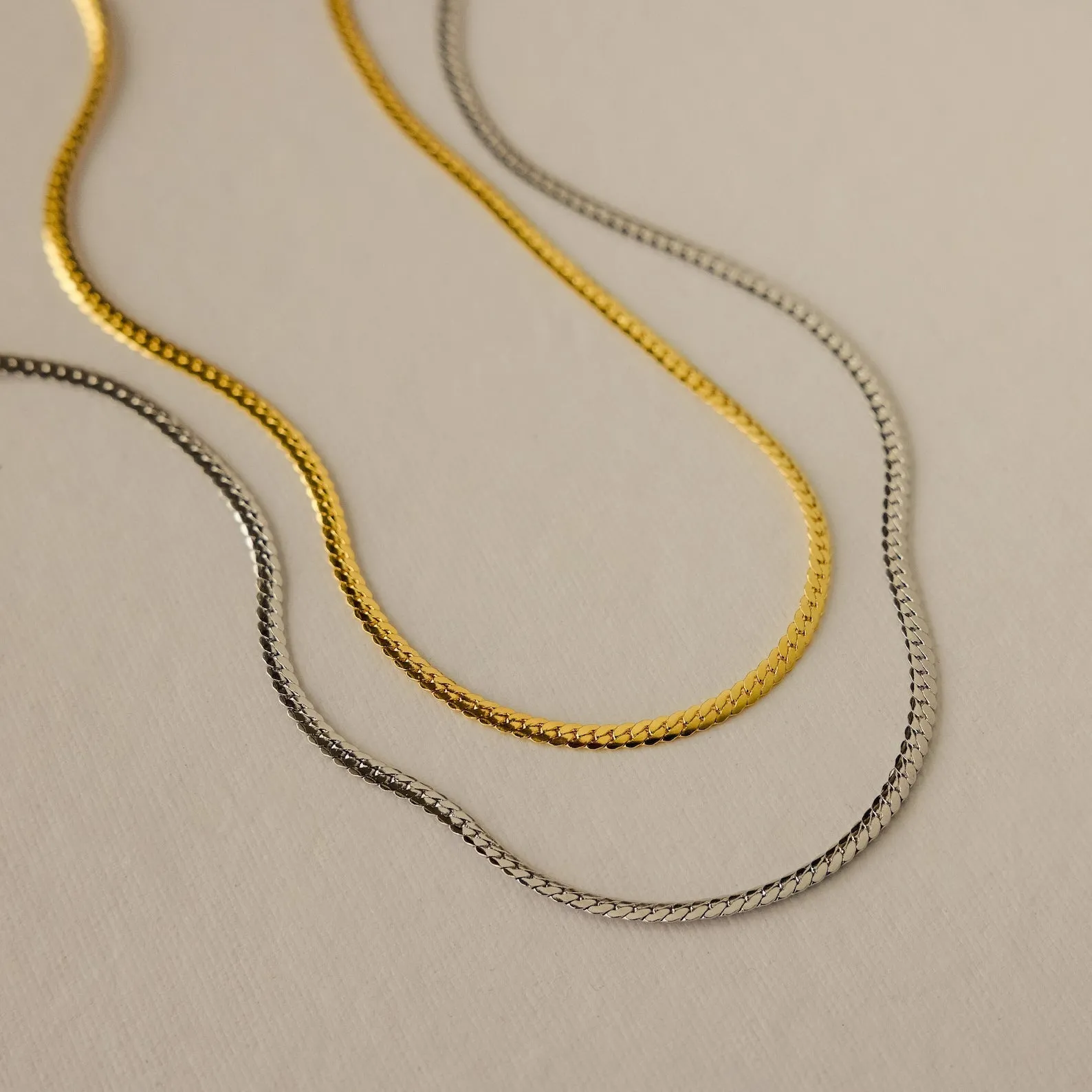 Minimalist Snake Chain Necklace