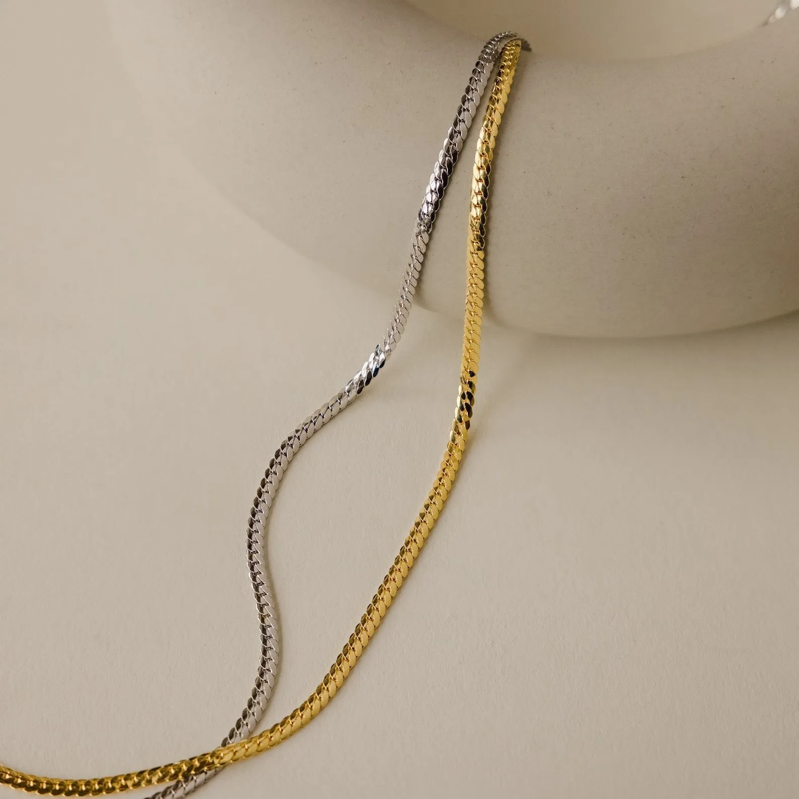 Minimalist Snake Chain Necklace