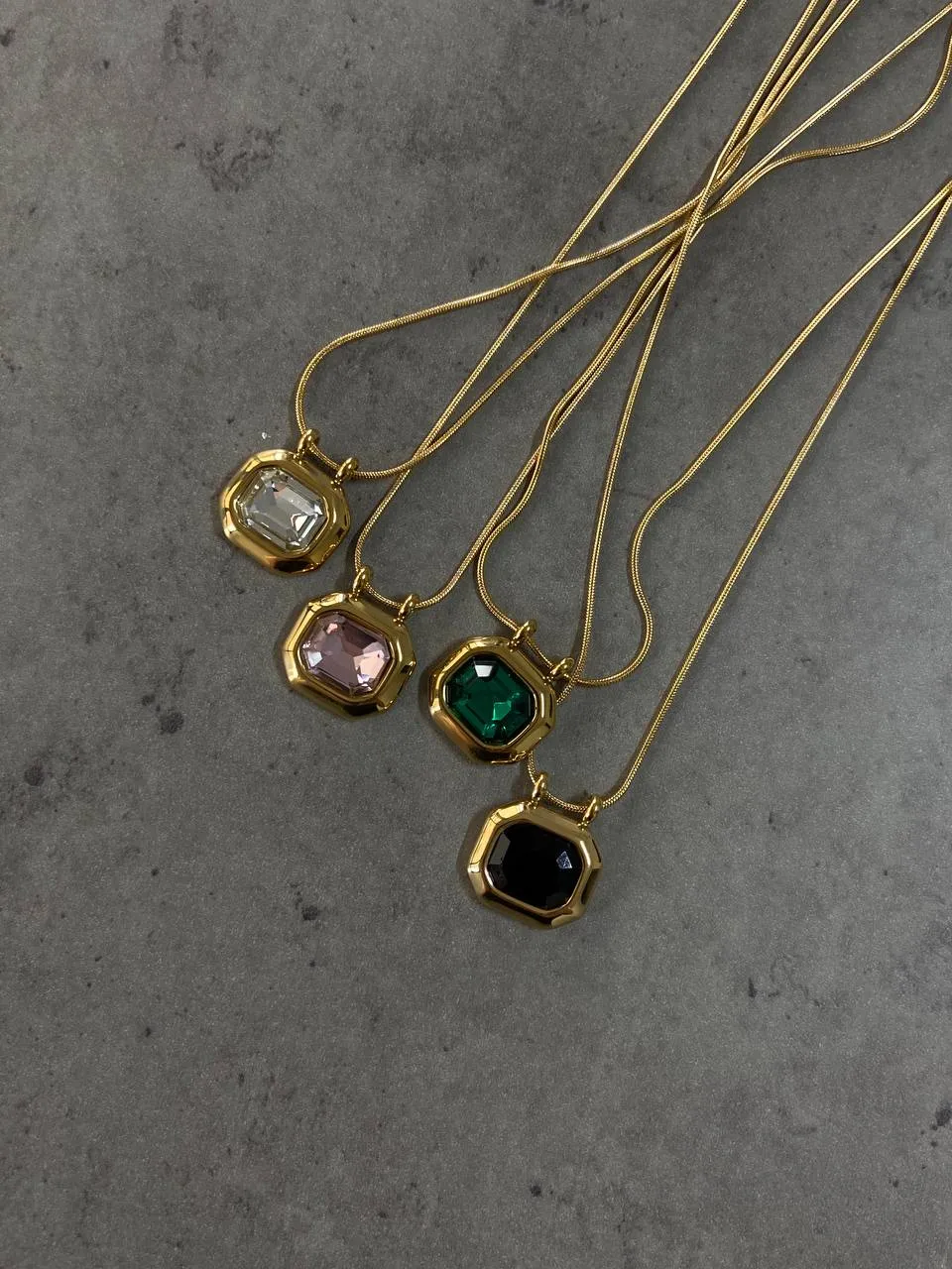 Minimalist square necklace
