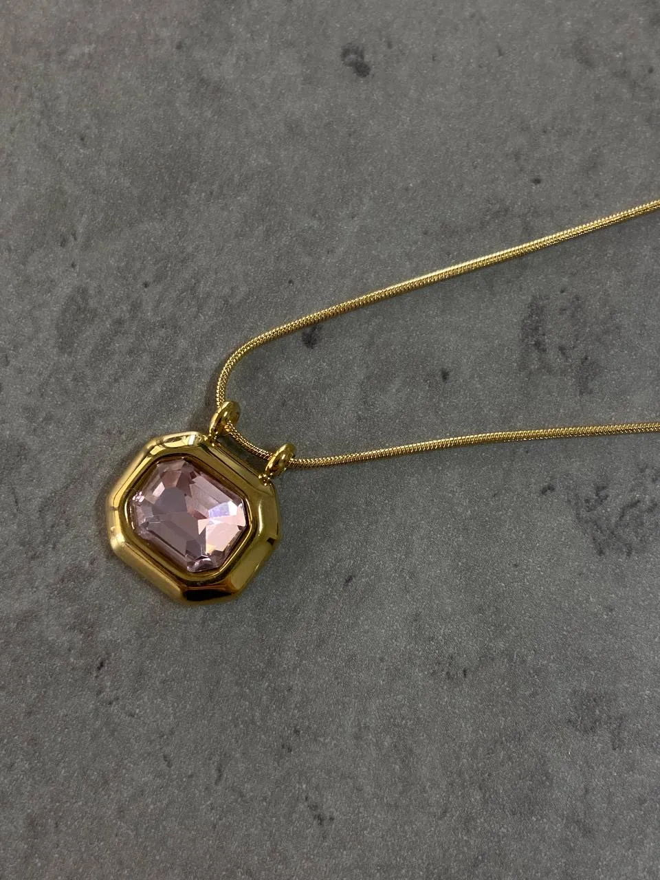 Minimalist square necklace