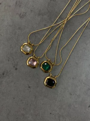 Minimalist square necklace