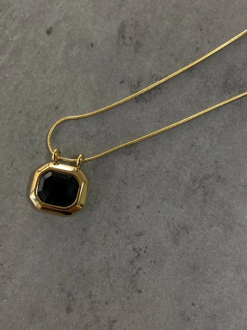 Minimalist square necklace
