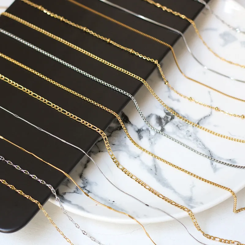 Minimalist Titanium Steel Necklaces