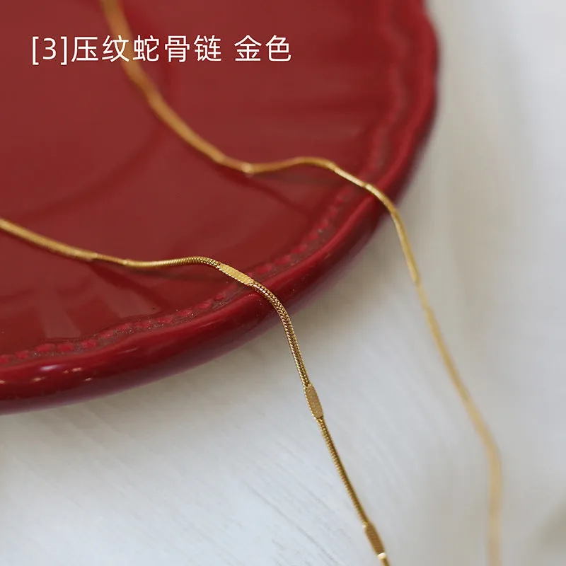 Minimalist Titanium Steel Necklaces