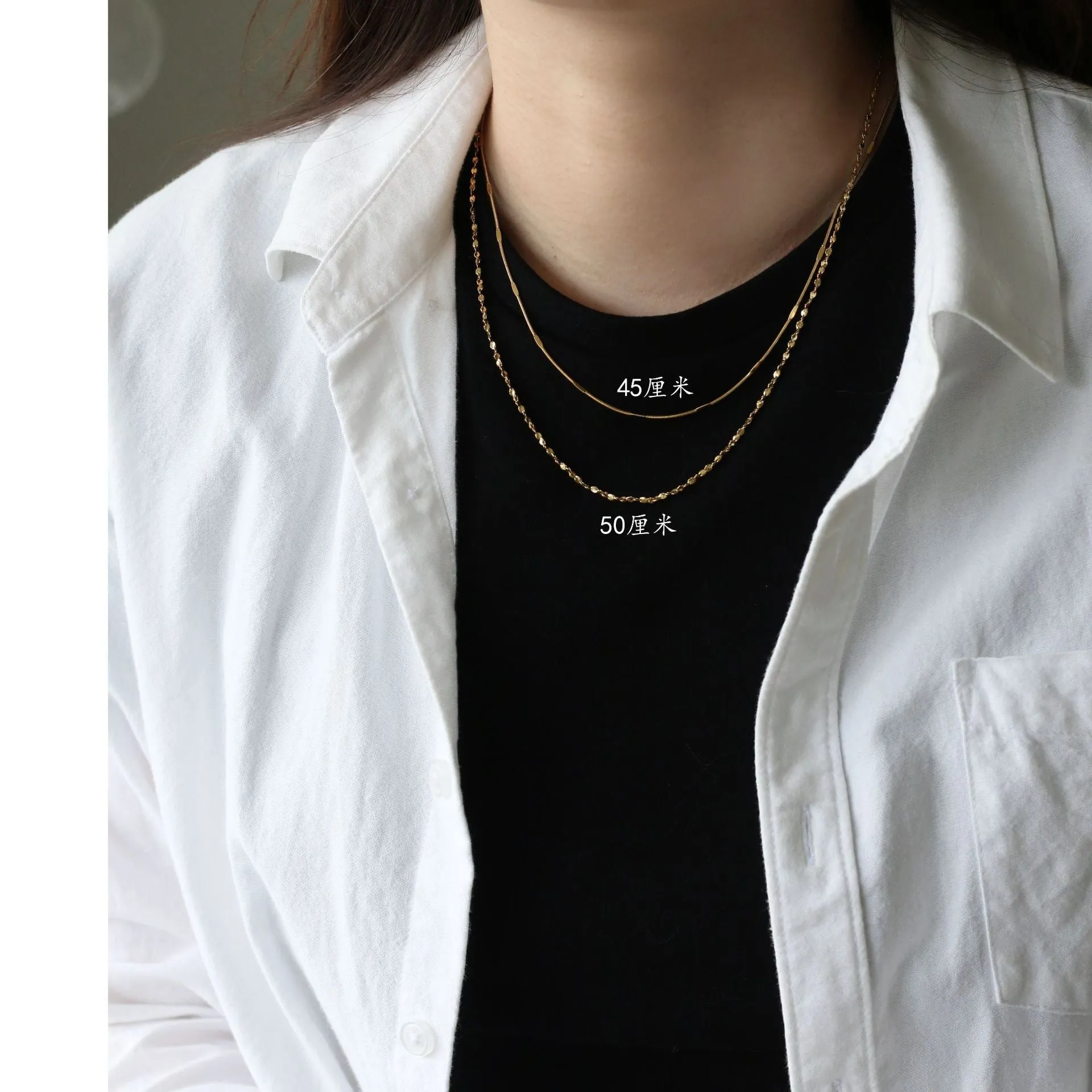 Minimalist Titanium Steel Necklaces