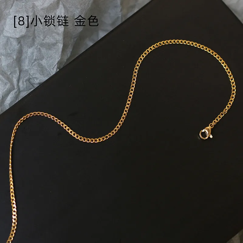 Minimalist Titanium Steel Necklaces