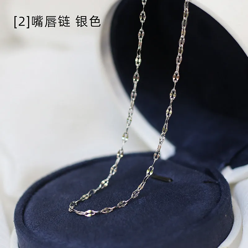 Minimalist Titanium Steel Necklaces