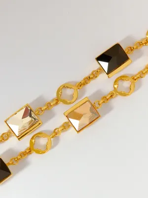 Monochrome Double Strand Bracelet
