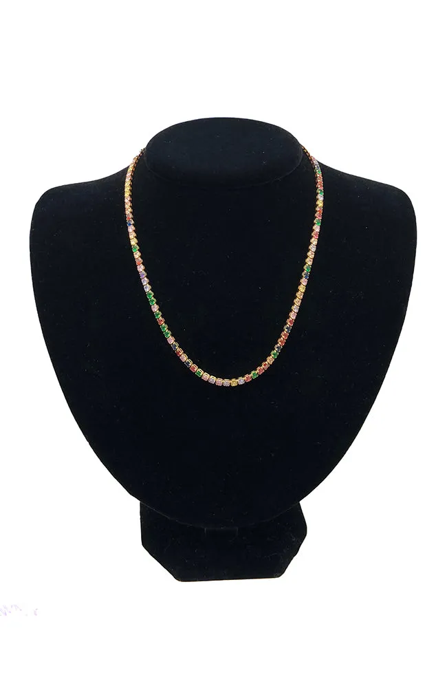 Multi Color Chain Necklace
