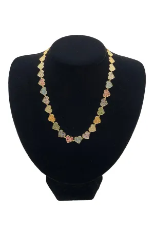 Multi Color Heart Necklace