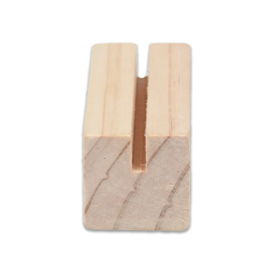 Natural Wood Jewelry Display Single Ring Stand