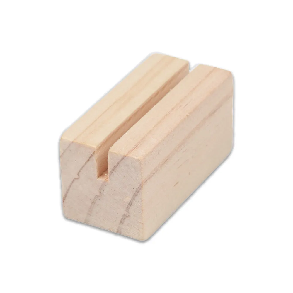 Natural Wood Jewelry Display Single Ring Stand