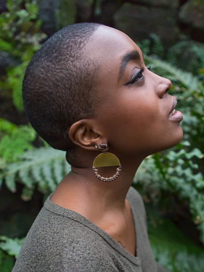 New Horizon Leather Earrings