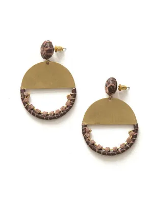 New Horizon Leather Earrings