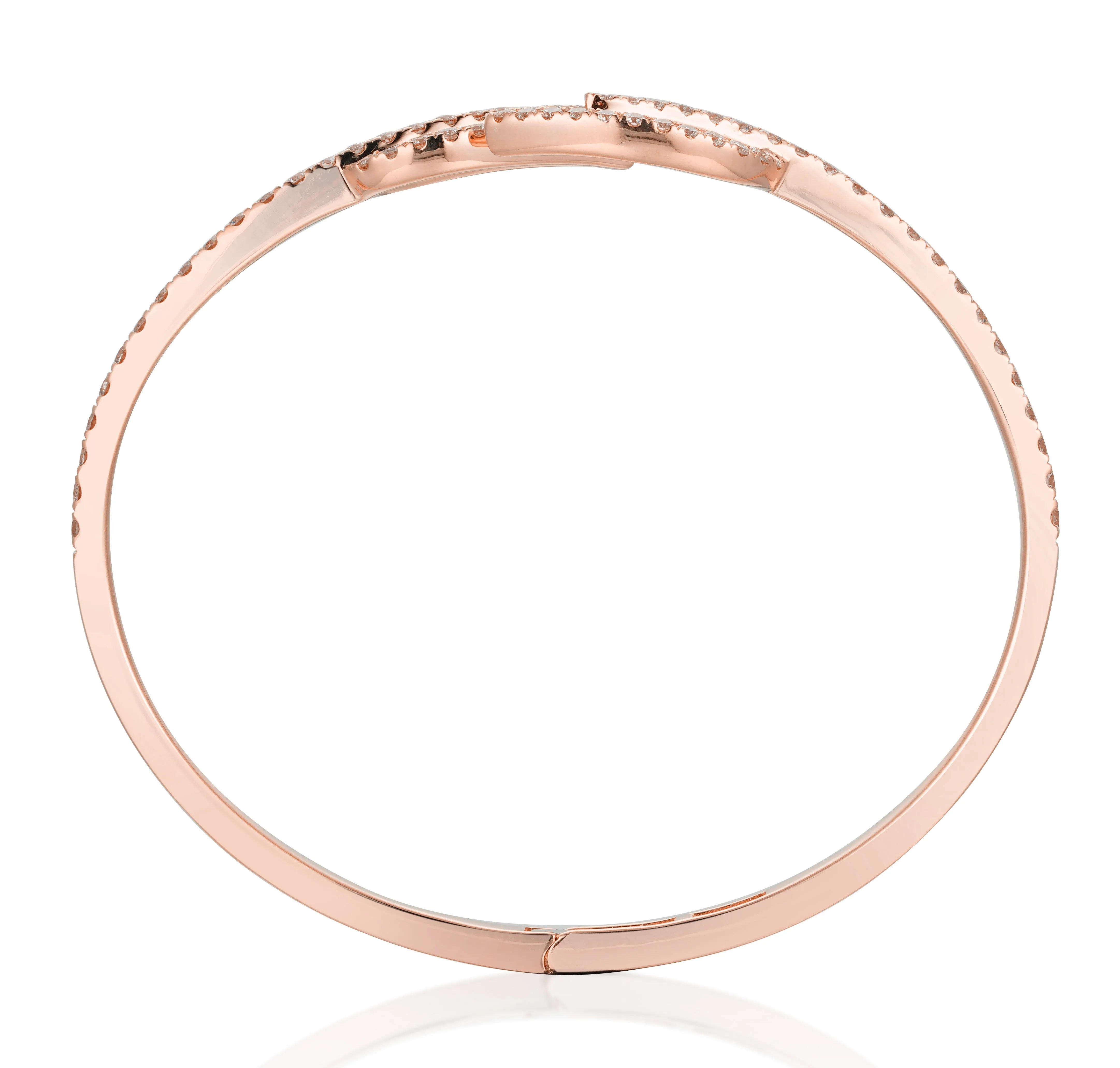 Orchid Gems Twin Leaves Diamond Bangle