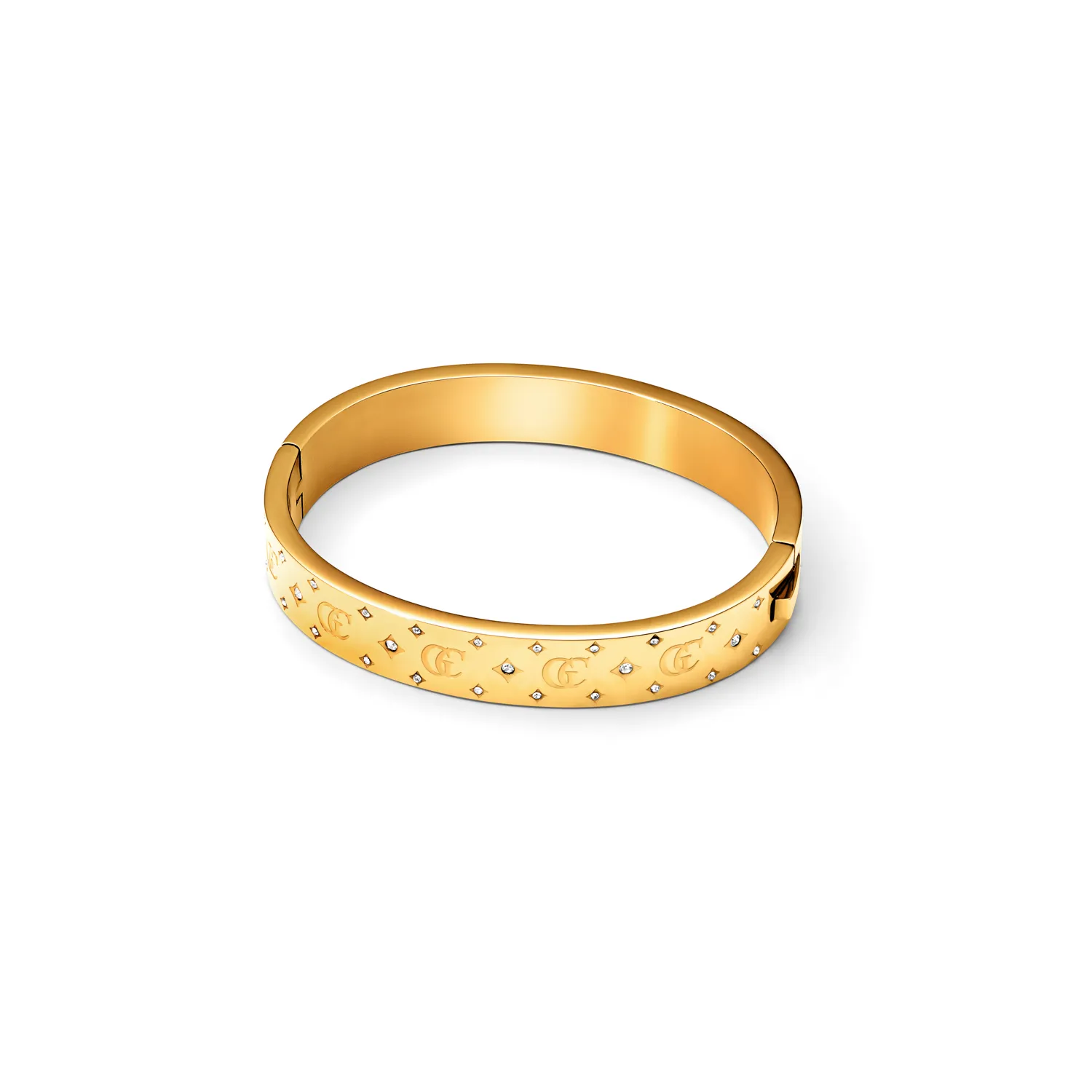 Own Way Monogram Bangle (Gold)