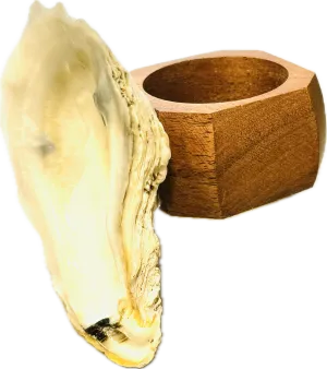 Oyster Napkin Ring Set of Four