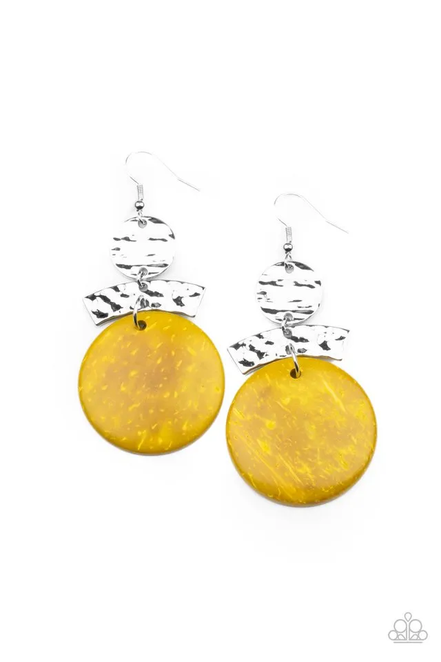 Paparazzi Earring ~ Diva Of My Domain - Yellow