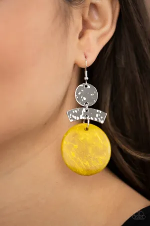 Paparazzi Earring ~ Diva Of My Domain - Yellow