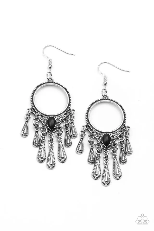 Paparazzi Earring ~ Ranger Rhythm - Black