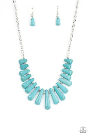 Paparazzi Mojave Empress - blue Necklace