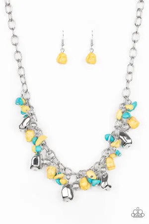 Paparazzi Quarry Trail Yellow Short Necklace - P2SE-YWXX-151XX