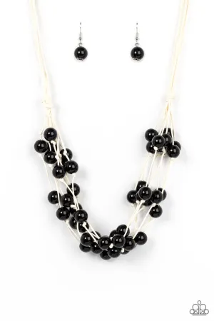 PAPARAZZI Yacht Catch - Black NECKLACE