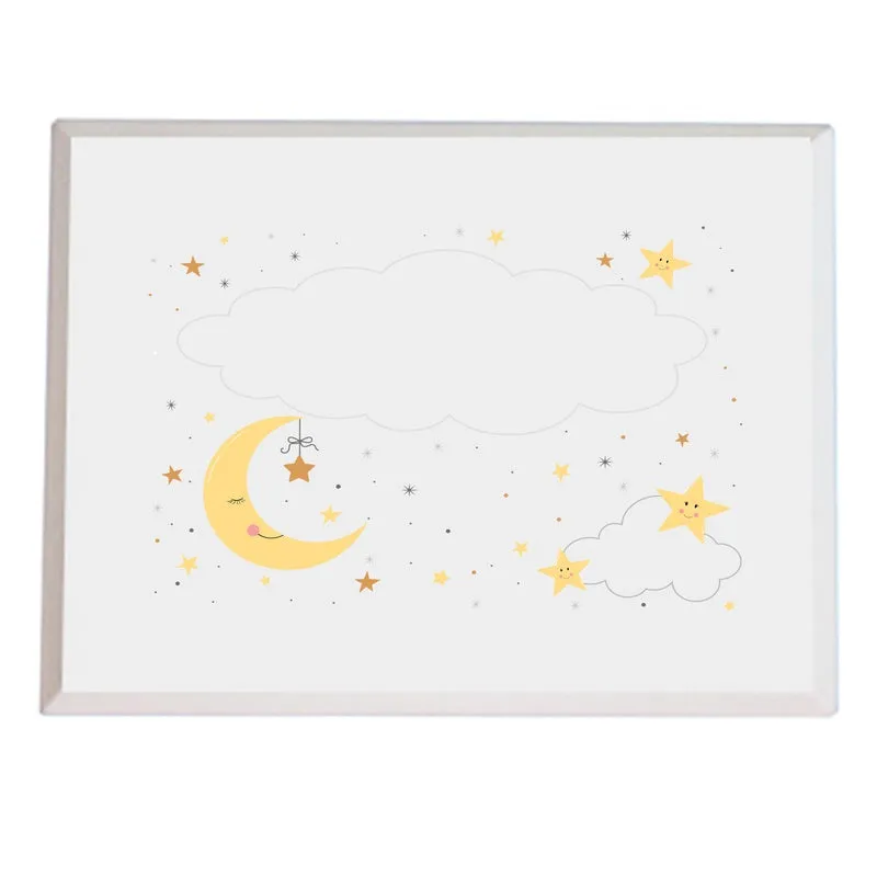 Personalized Celestial Moon Lift Top Jewelry Box