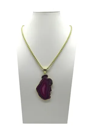 Pink Agate Necklace