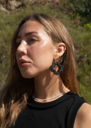 Raffia   Bead Quad Drop Earring