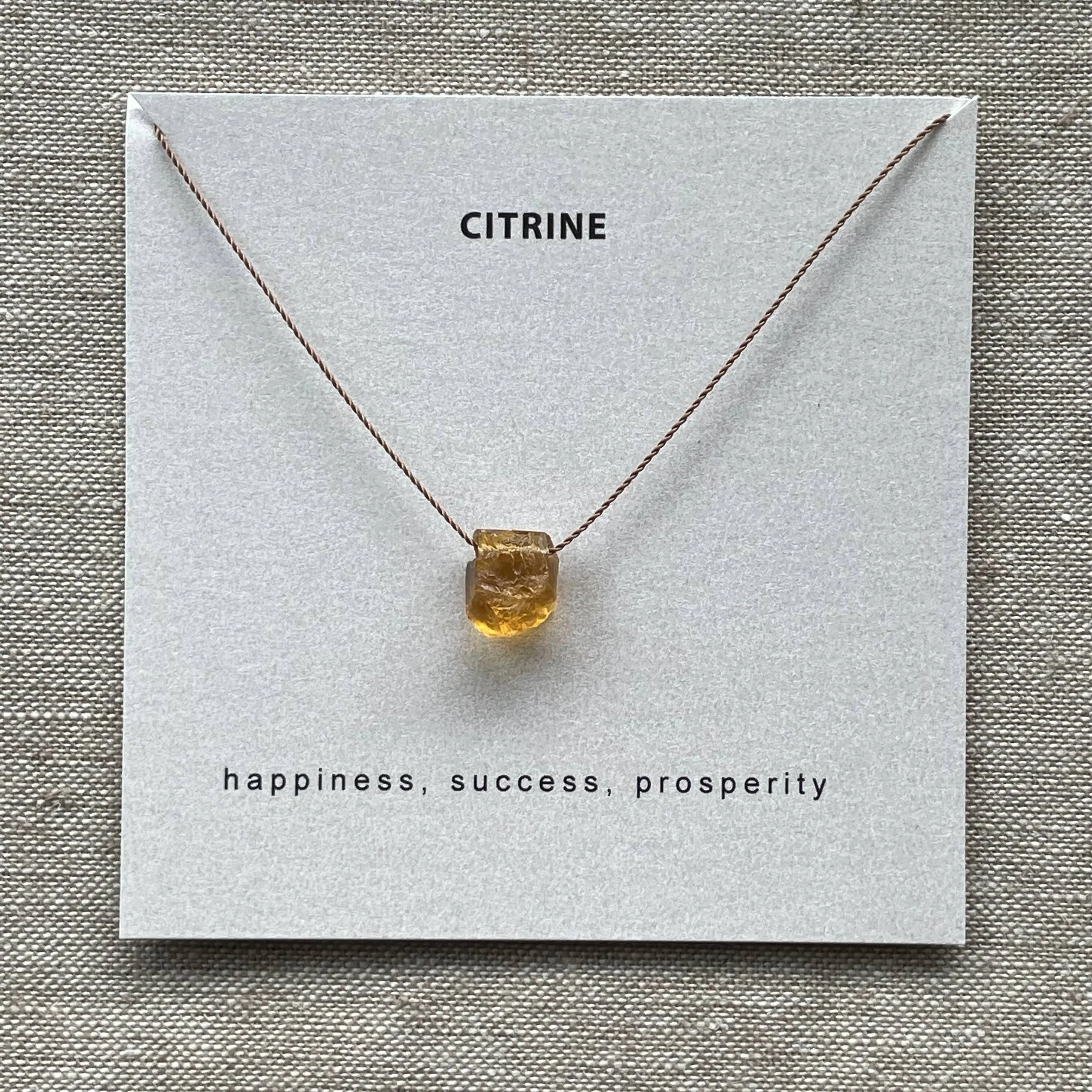 Raw Gemstone Minimalist Necklaces | Various Crystals
